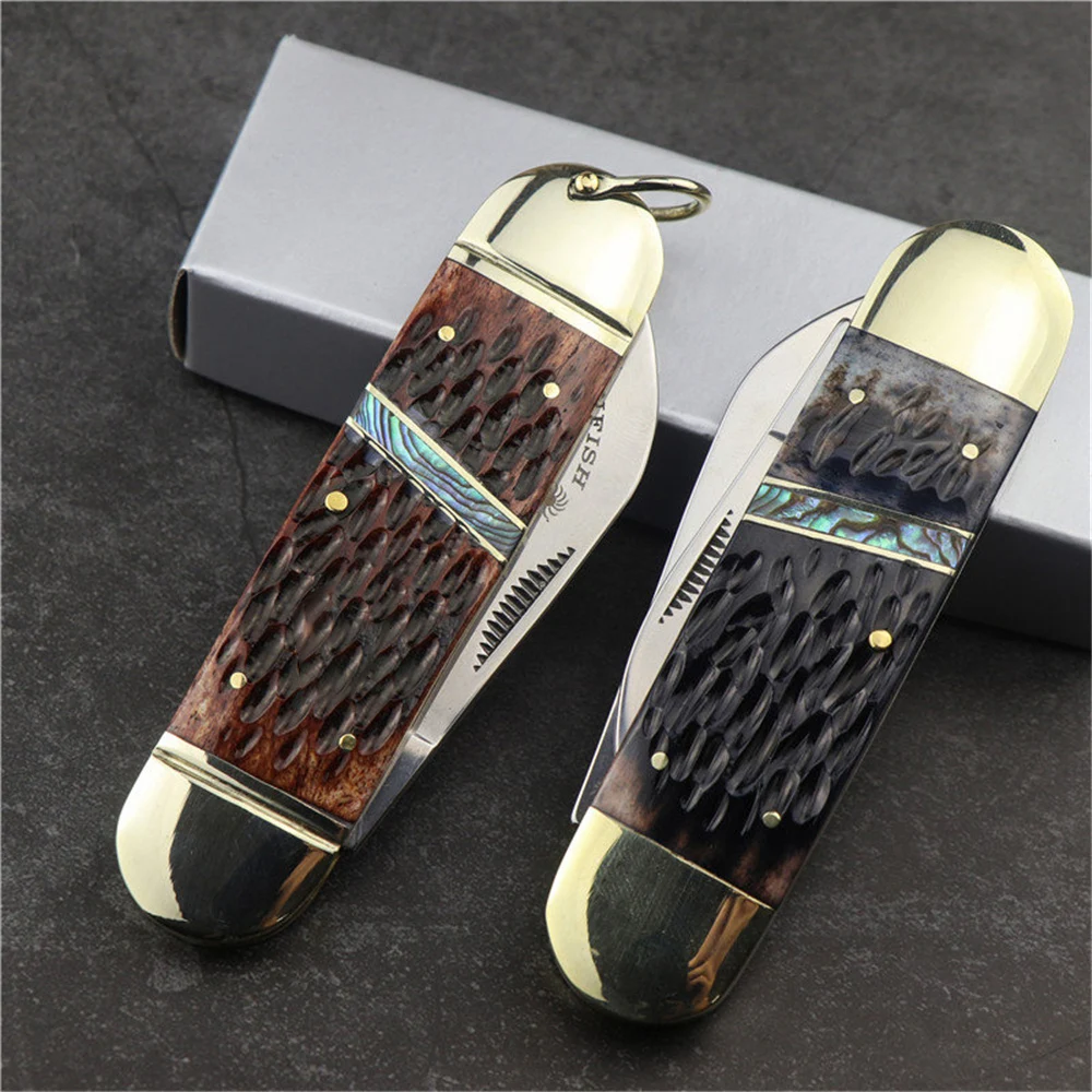 Складной нож Sunfish светильник двойной для фруктов окрашенная медь ручка из