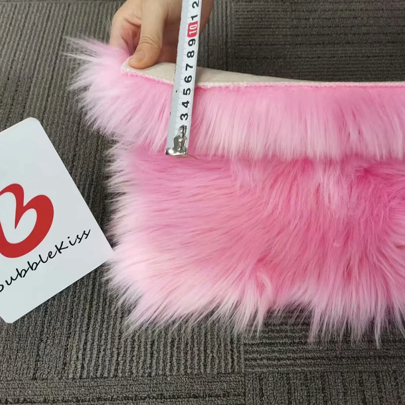 Роскошный прямоугольный мягкий пушистый коврик из искусственной овечьей шерсти