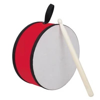 hot ad hand held tambourine red hand held percussion drum music tambourine with drumsticks suitable for children adults