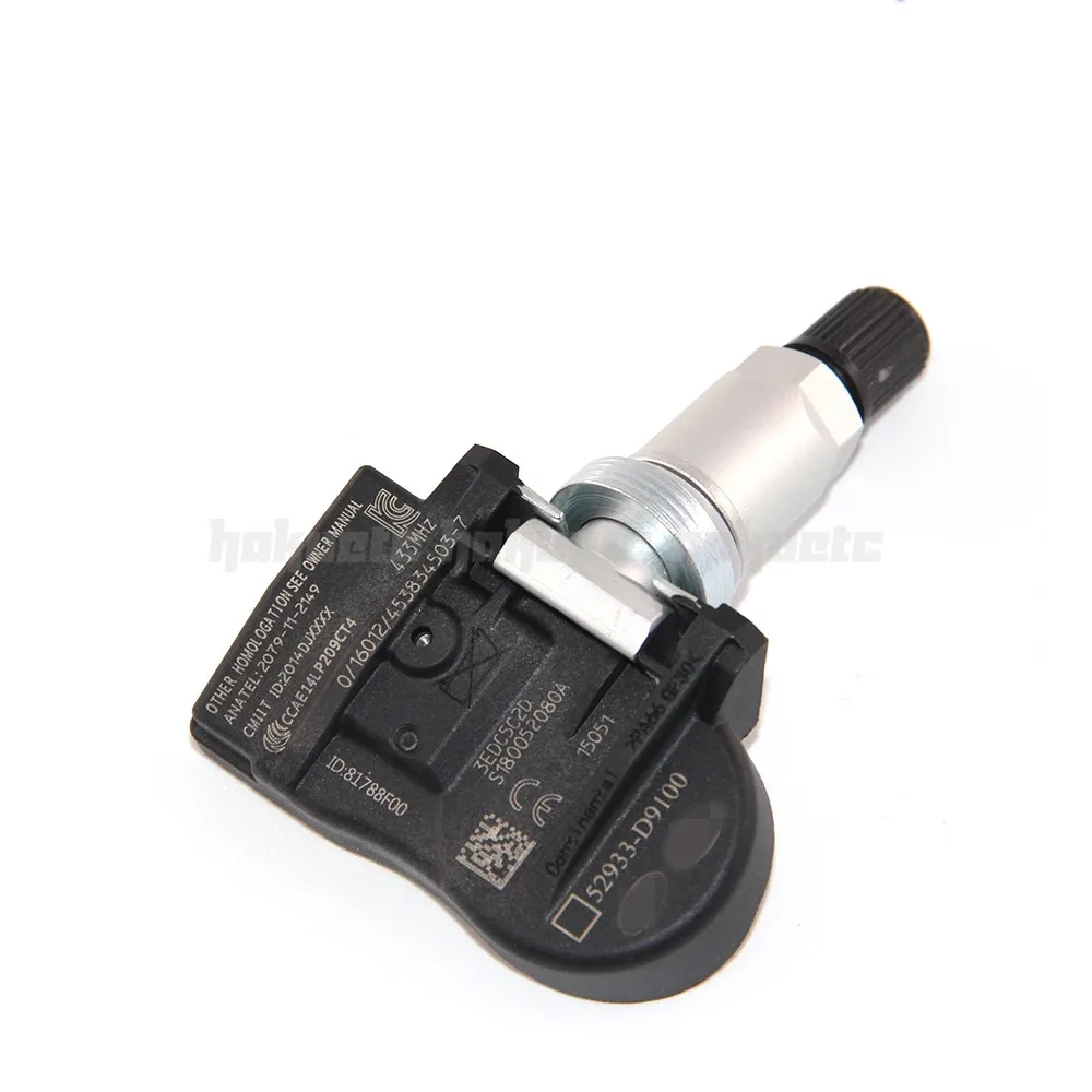 Датчик контроля давления в шинах 52933-D4100 433 МГц TPMS для Hyundai Kia NIRO Optima Sportage Sorento Genesis