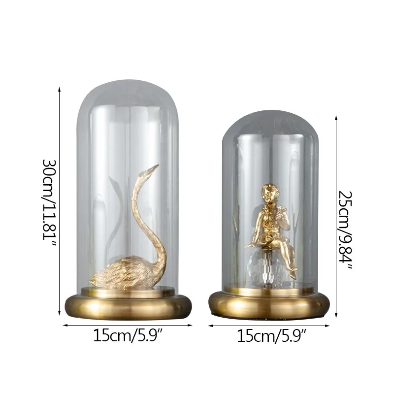 

Creative Brass Crafts With Glass Cover Home Decoration Ornaments Living Room TV Cabinet Decoration Furnishings Business Gifts