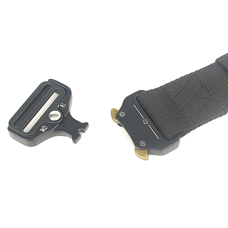 Ремень тактический нейлоновый мужской тренировочный пояс в стиле милитари для