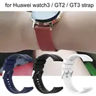 Ремешок силиконовый для Huawei Watch 3gt2GT3 2PRO3 PRO, сменный спортивный браслет для Huawei Gt2, 20 мм 22 мм