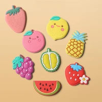 1pcs colorful fruit refrigerator magnets office message cute strawberry sticker home fridge sticker home decoration stationery