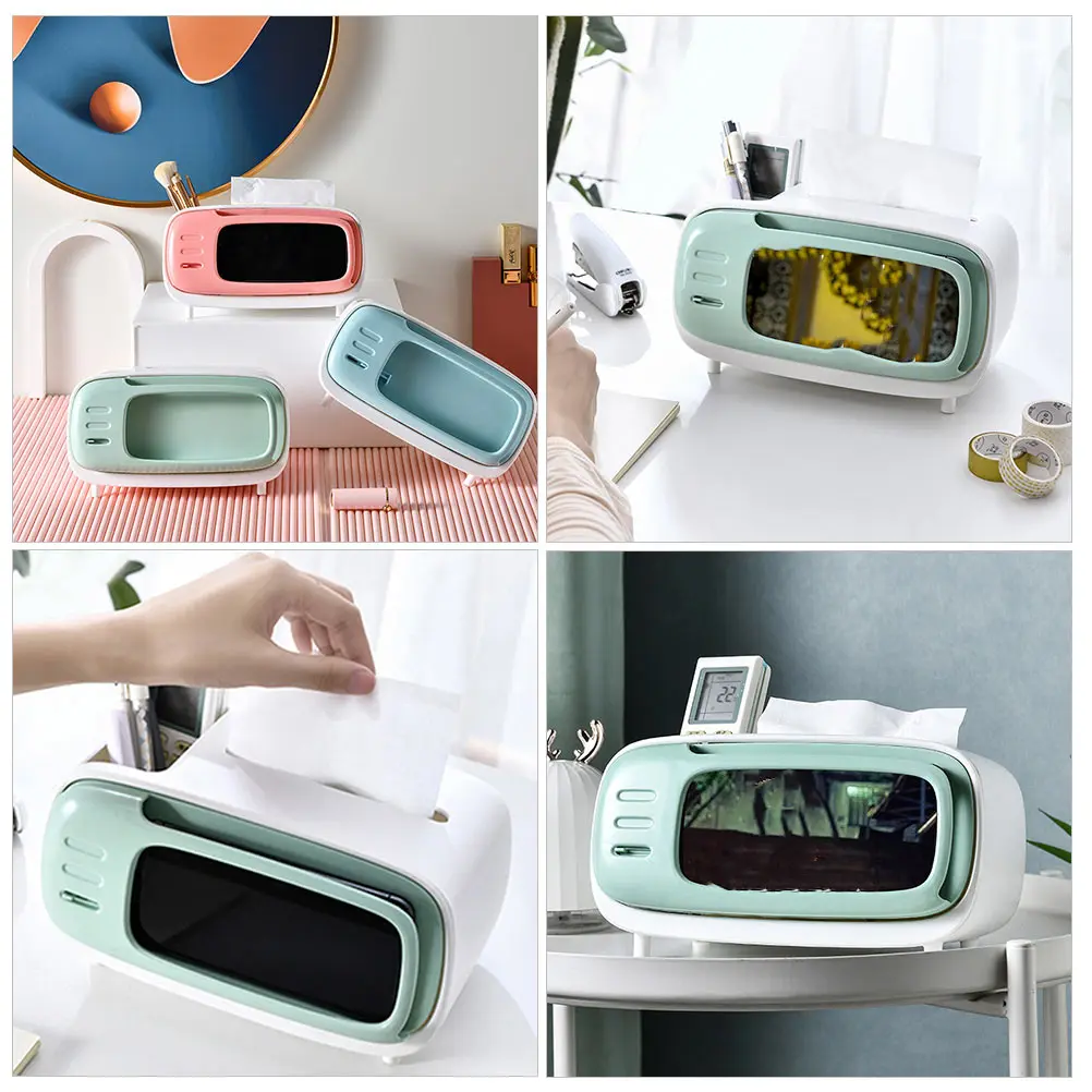 

1pc Paper Towel Storage Box Napkin Box Tissue Case for Bedroom Cabinet Kitchen Home