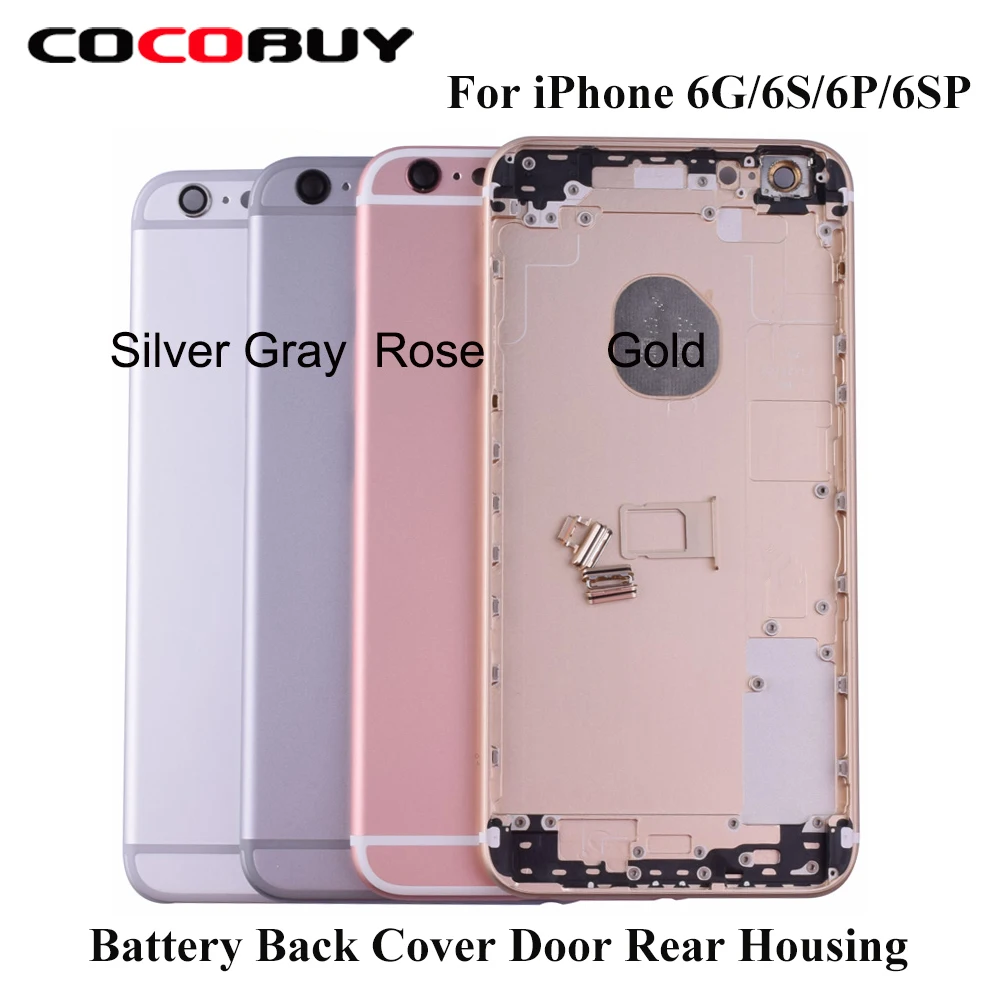 A + качественная задняя крышка корпуса для IPhone 6G 6S 6 Plus батарейного отсека средняя