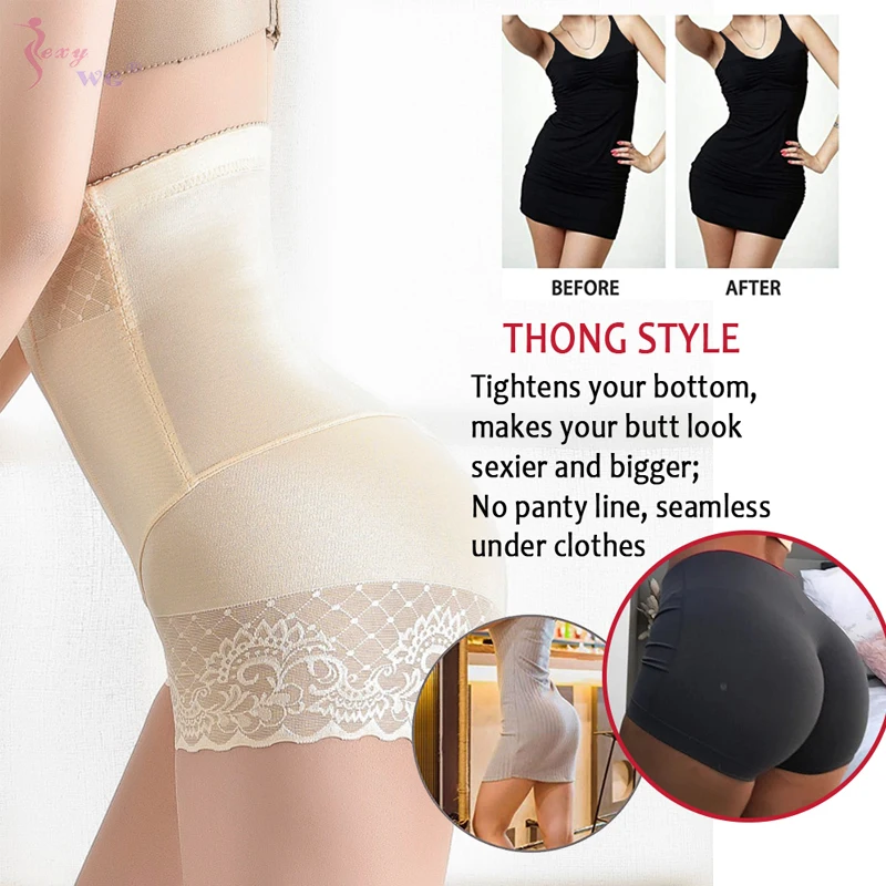SEXYWG Body Shaper Women Tummy Control Panties Butt Lifter Slimming Underwear Waist Trainer Body Shapewear Shaper Women Shorts