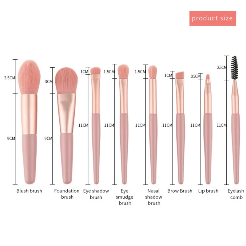 Набор кистей для макияжа 8 шт./компл. | Красота и здоровье