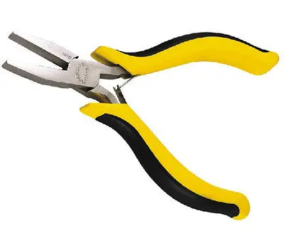 

5-Inch Nickel Iron Alloy Mini Flat Nose Plier with Double Reeds