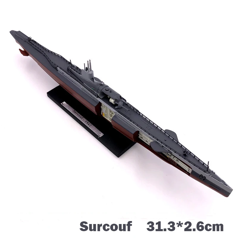 1:350 подводный круизер французская подводная лодка WW2 большая Surcouf литые под