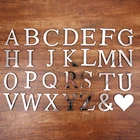 3D Серебряный плакат с алфавитом буквы акриловая зеркальная поверхность Наклейка на стену для спальни вечерние украшения DIY художественная декоративная роспись комнаты