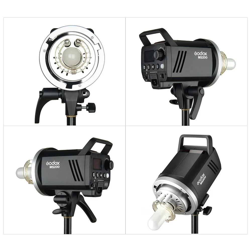 Godox MS200 200Ws GN53 5600K 2 4G Беспроводная система X с 150 Вт моделирующая лампа Bowens Mount Studio Flash