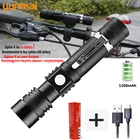 Ультраяркий светодиодный фонарик с шариками XM-L T6 светодиодный водонепроницаемый фонафонарь с 3 режимами освещения, многофункциональная зарядка через USB