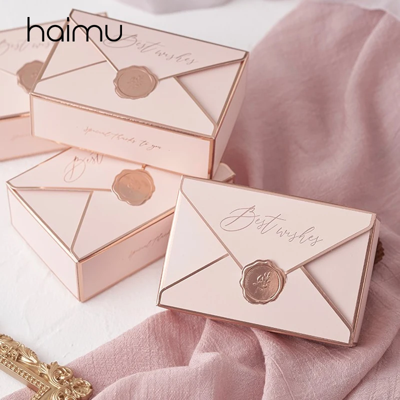 10 шт. Ретро невесты Цвет ярко розовый Сахар коробка шоколада подарочные