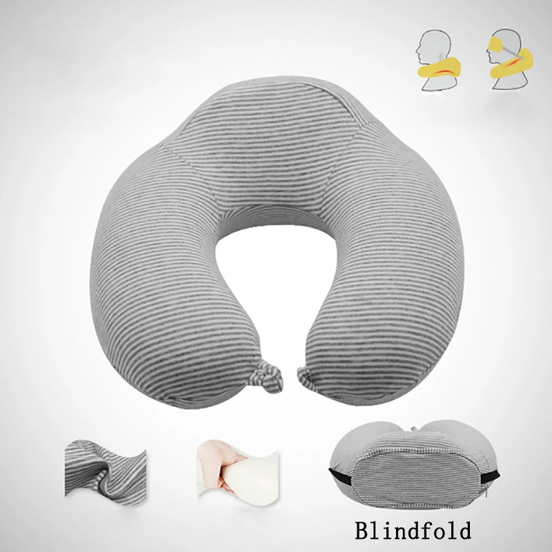 U образная подушка из пены с эффектом памяти медленно восстанавливающая форму