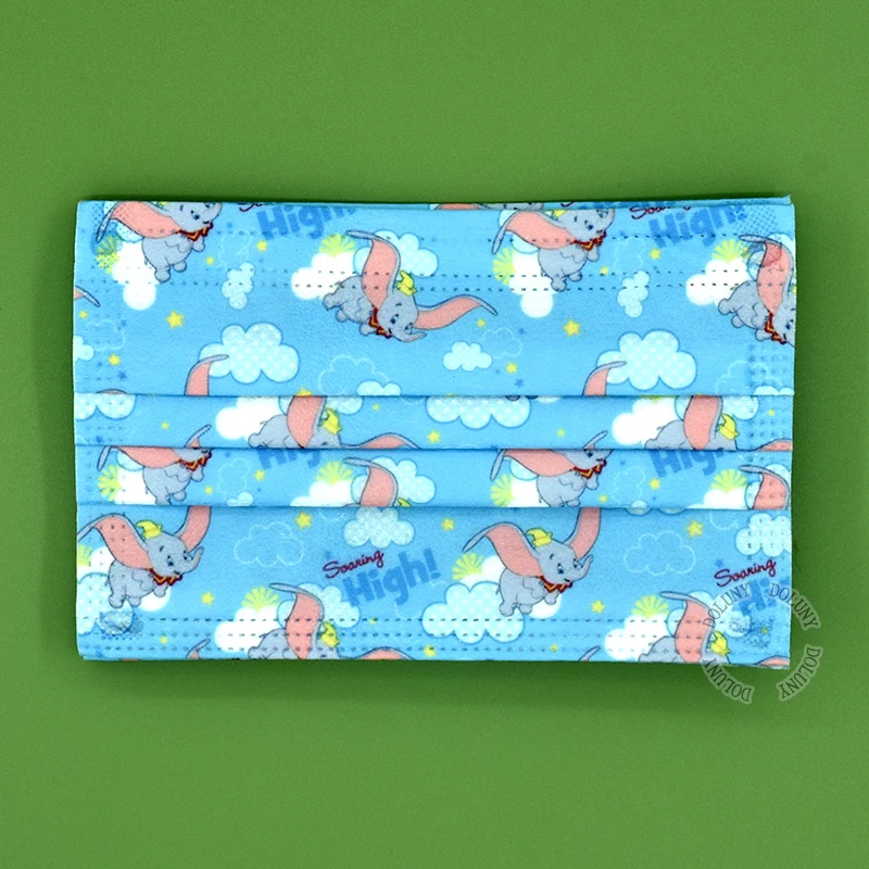 Одноразовая маска Disney для детей и взрослых синяя мультяшная аниме Дамбо