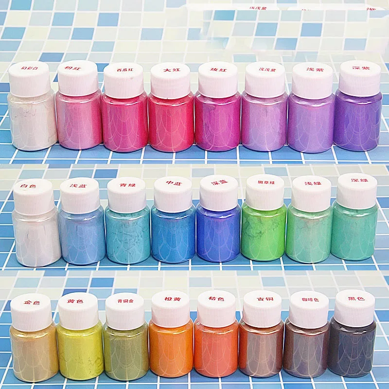 10g жемчужный Пигмент Порошок для Slime все Добавки шлама Diy Искусство окраски с