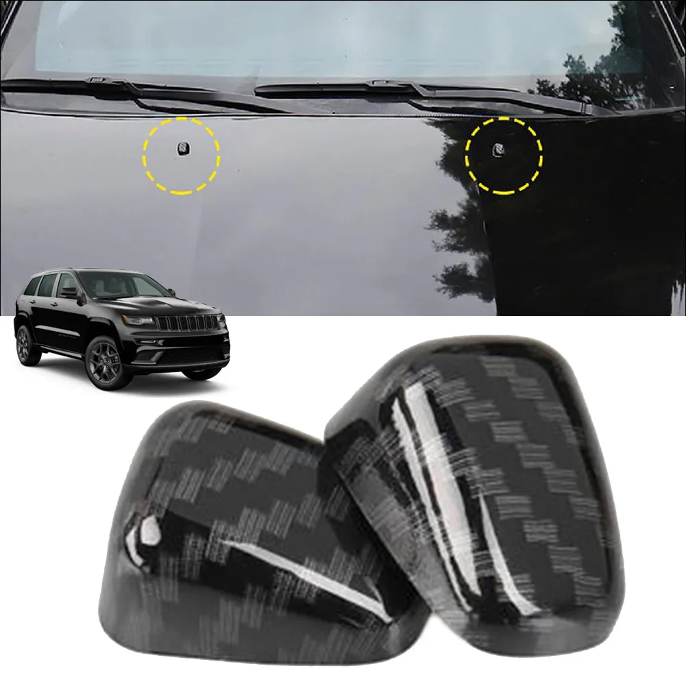 

2011-2020 Wiper Spray Cover 2pcs ABS For Jeep Grand Cherokee Plastic Spout