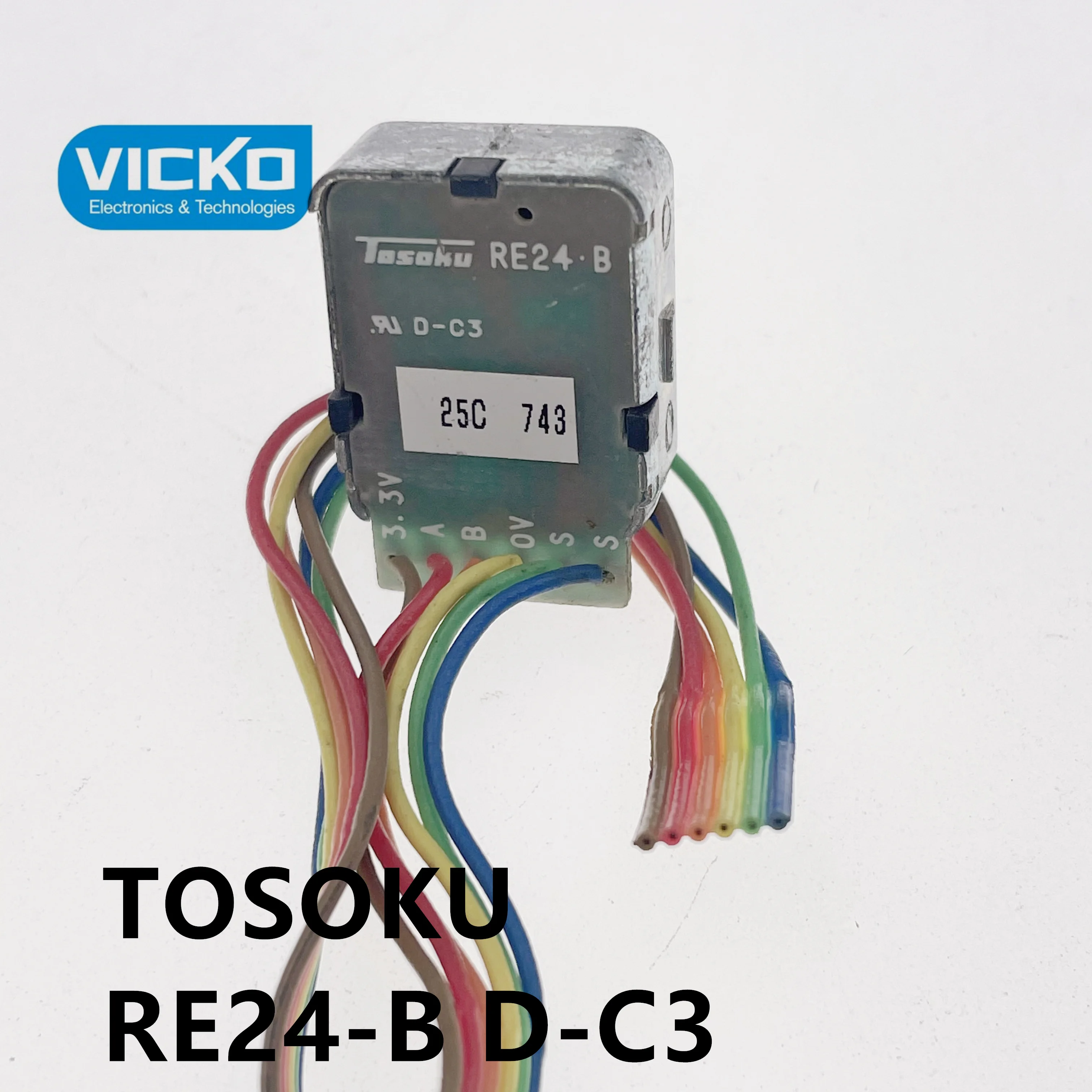 [VK] б/у TOSOKU RE24-B 25C 743 3 V с 24-ступенчатым оптическим датчиком stepper 6 ножной вал 25 мм