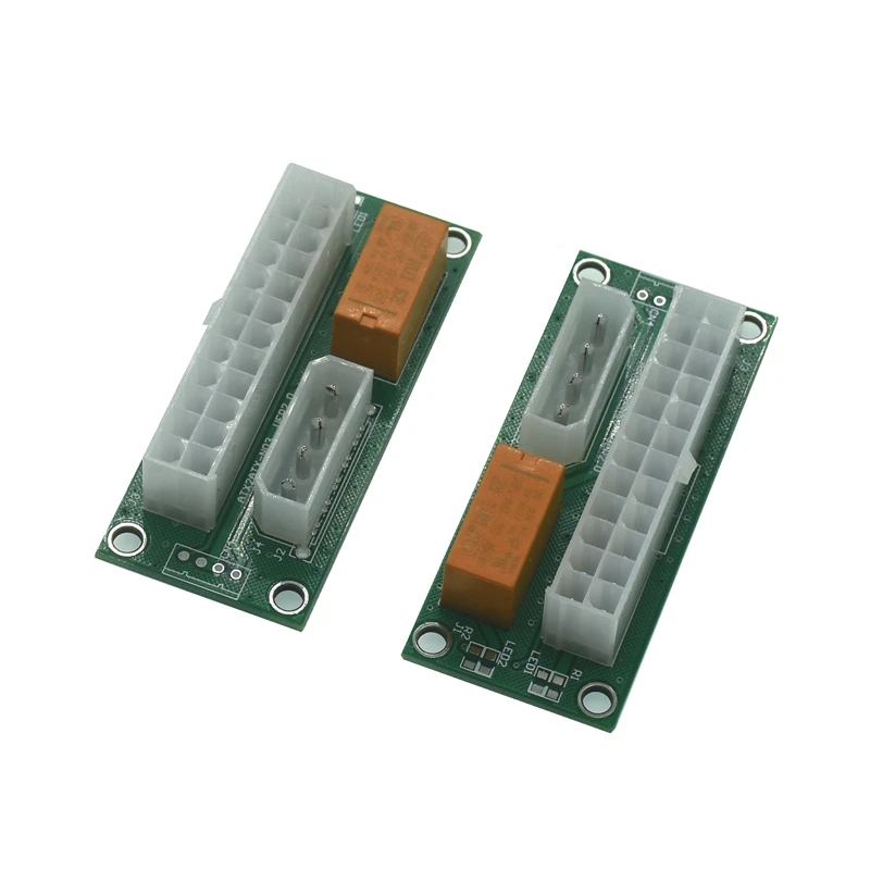 Add2psu VER004 ATX 24Pin к Molex 4Pin SATA Dual PSU источник питания синхронизация стартер удлинитель Кабель карта для майнера BTC