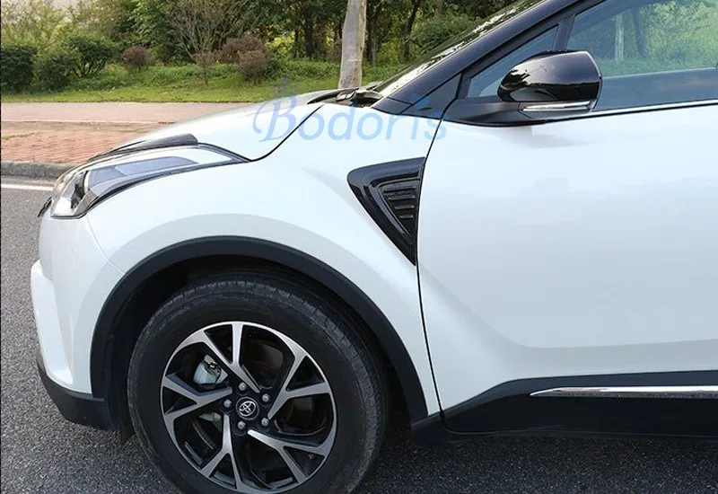 Для Toyota C-HR CHR C HR углеродное волокно противотуманная фара ручка боковое крыло заднего вида крышка автомобиля Стайлинг Аксессуары