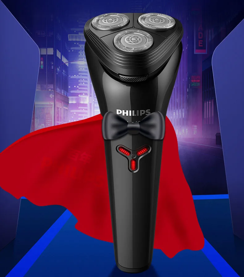 Электробритва Philips S1000 серия сухая и влажная S1103 Мужская моющаяся перезаряжаемая Бритва 100-240 в 8 часов зарядки