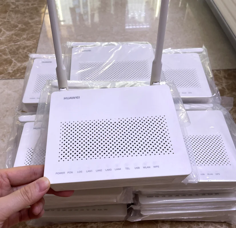 

8 шт., Wifi-роутер-модем EG8141A5 GPON ONU ONT FTTH 5dBi, английское программное обеспечение 1GE + 3FE + 1TEL + USB + WIFI