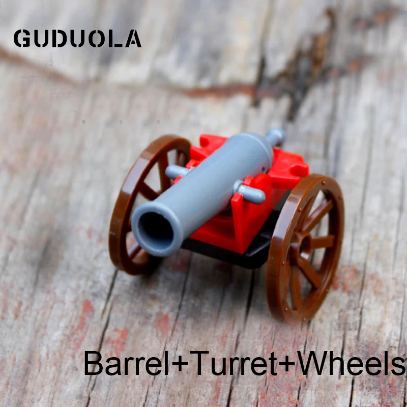 Guduola минифиговая пушка 2x8 (стрельба) 84943 2x4 база (2527) строительный блок MOC