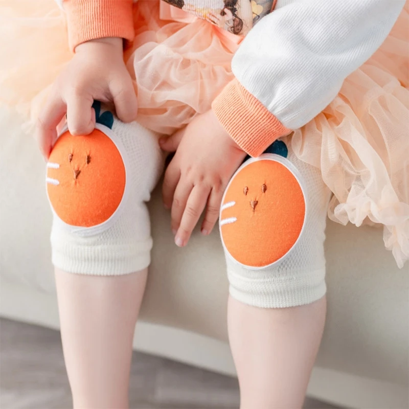 

124D 1 пара Детские наколенники для ползания для малышей наколенники регулируемые эластичные гетры