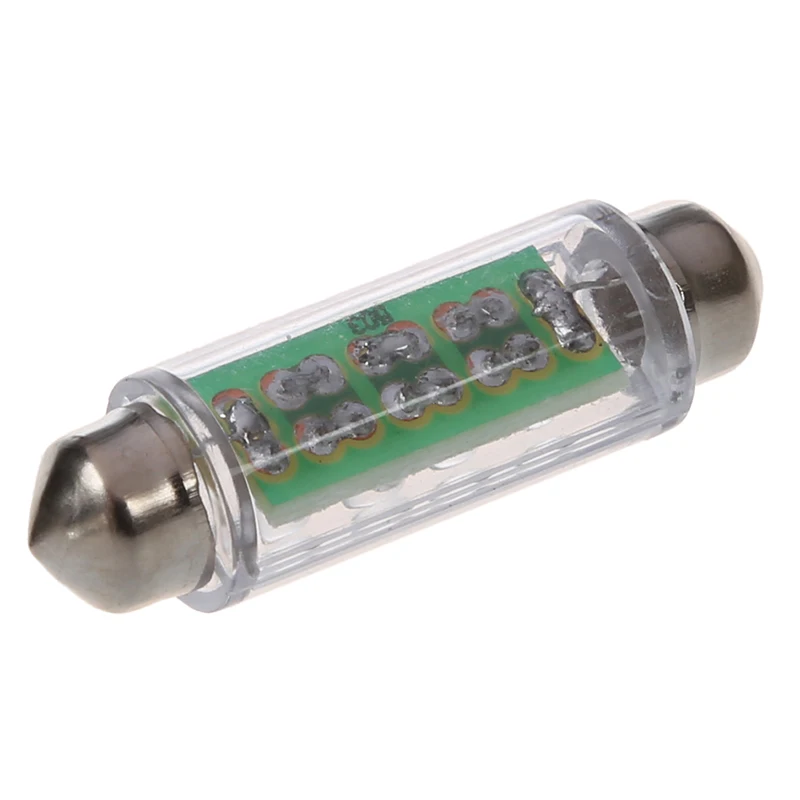 

2 42mm Festoon lamp CW58 white light LED bulb Interior Light 12V car lamp