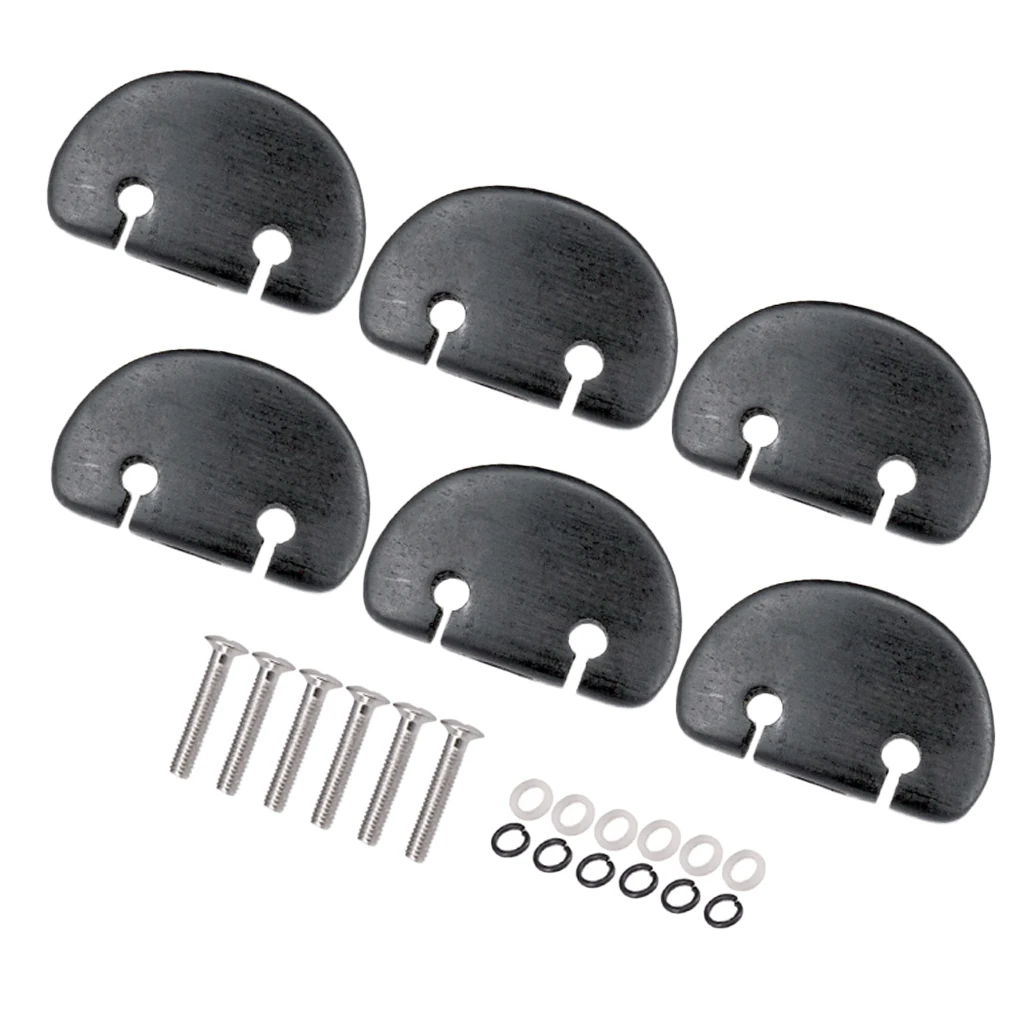 6 pcs schwarz gitarre tuning pegs tasten mechaniken knöpfe mit schrauben kit für akustische elektrische gitarren mit schrauben free global s