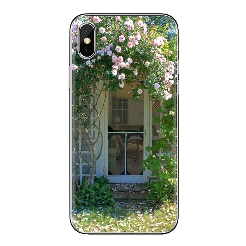 Houses Rose Door Flowers Attractio Soft Transparent Skin Case For Huawei Mate Honor 4C 5C 5X 6X 7 7A 7C 8 9 10 8C 8X 20 Lite Pro |
