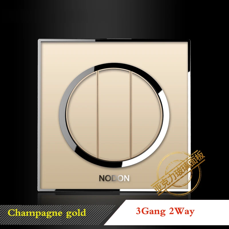 Шампань золото переключатель гнездо типа 86 бытовой выключатель розетка панель
