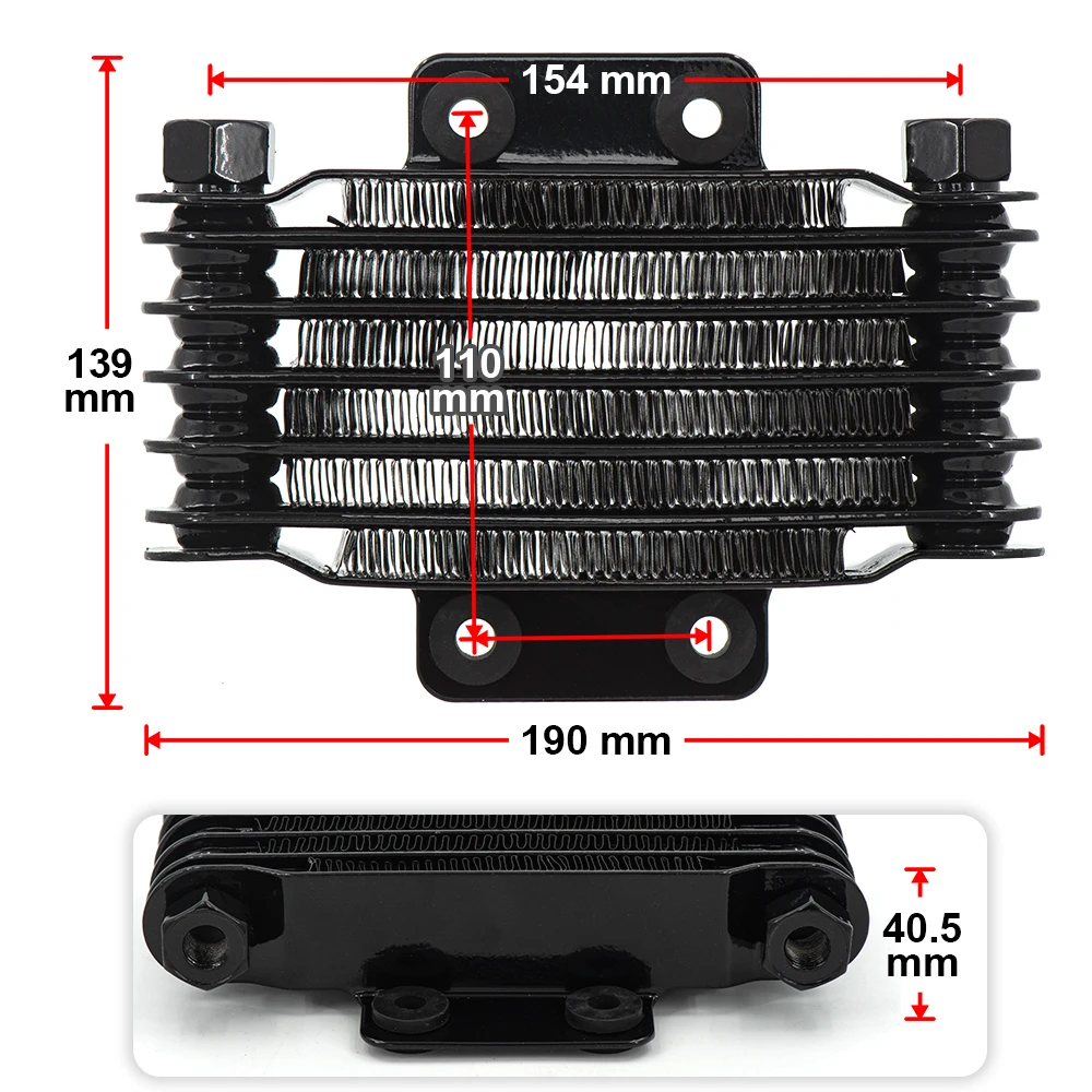 Универсальный Высококачественный масляный радиатор для мотоцикла из