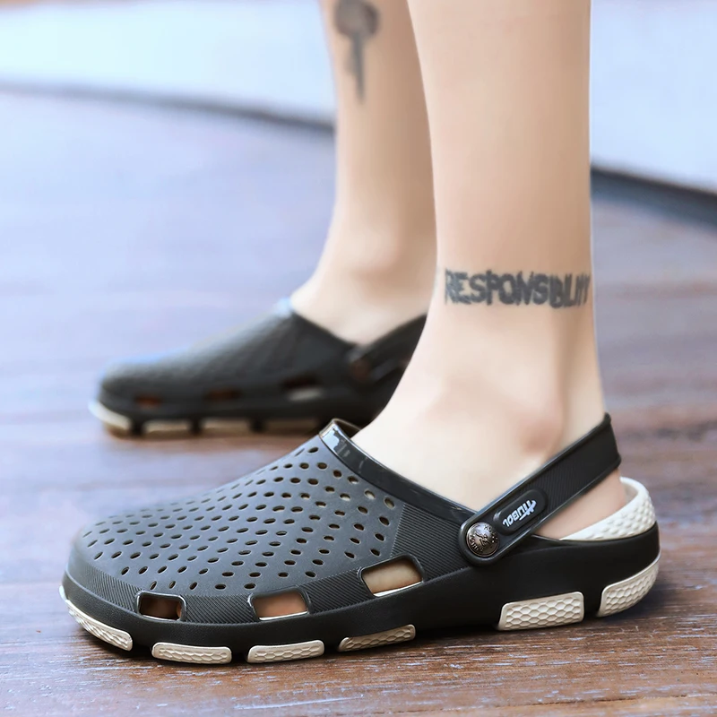 Летние пляжные сандалии-сабо без застежки Легкие мужские сандалии Nativ