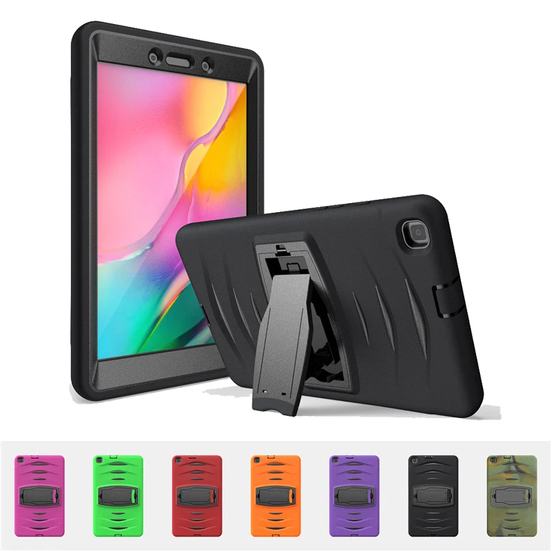 

Case For Samsung Tab A 8.0 SM-T290 T295 T297 T290 Kids Skin Safe Shockproof Heavy Hard Cover for Tab A 8 2019 in Kickstand Funda