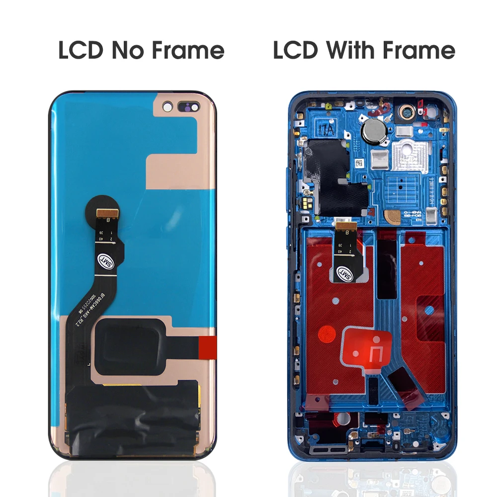 Pantalla original para m&oacute;vil HUAWEI, montaje de digitalizador t&aacute;ctil con marco, de 6,58", compatible con tel&eacute;fono P40 Pro ELS-NX9-1