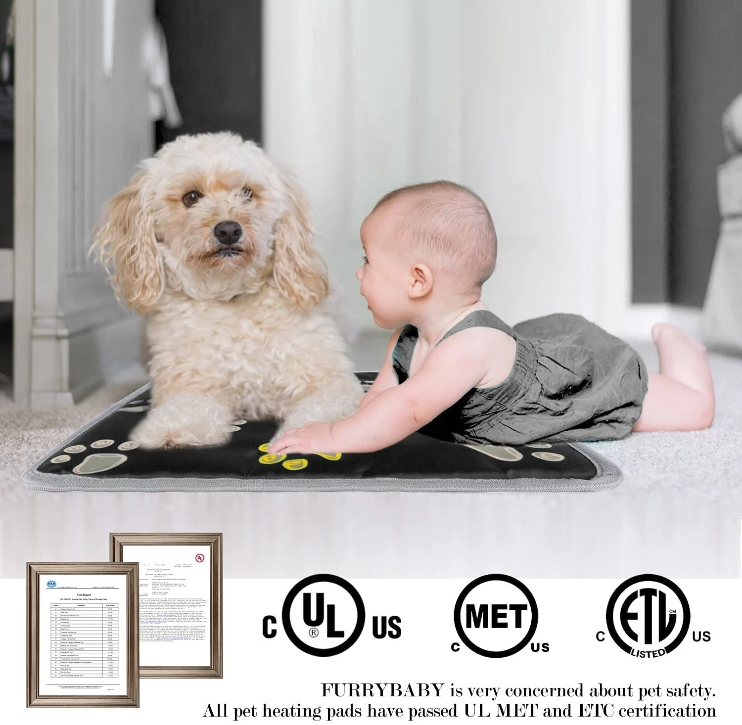 Электрическая грелка Furrybaby 110 В/220 В одеяло коврик для домашних животных кровать