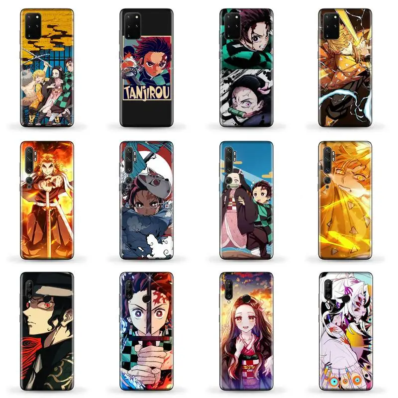 

Demon Slayer Phone Case for SAMSUNG A51 52 50 71 31 21 S 21 ultra 20 fe plus XIAOMI redmi note 10 8 9 pro HUAWEI P 30 40 lite