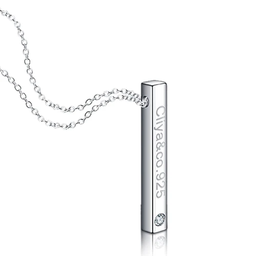 Модное украшение серебряного цвета ожерелье Женский посеребренный кулон