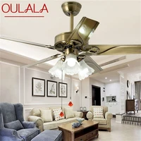 oulala ceiling fan light modern simple lamp with straight blade remote control for home living room