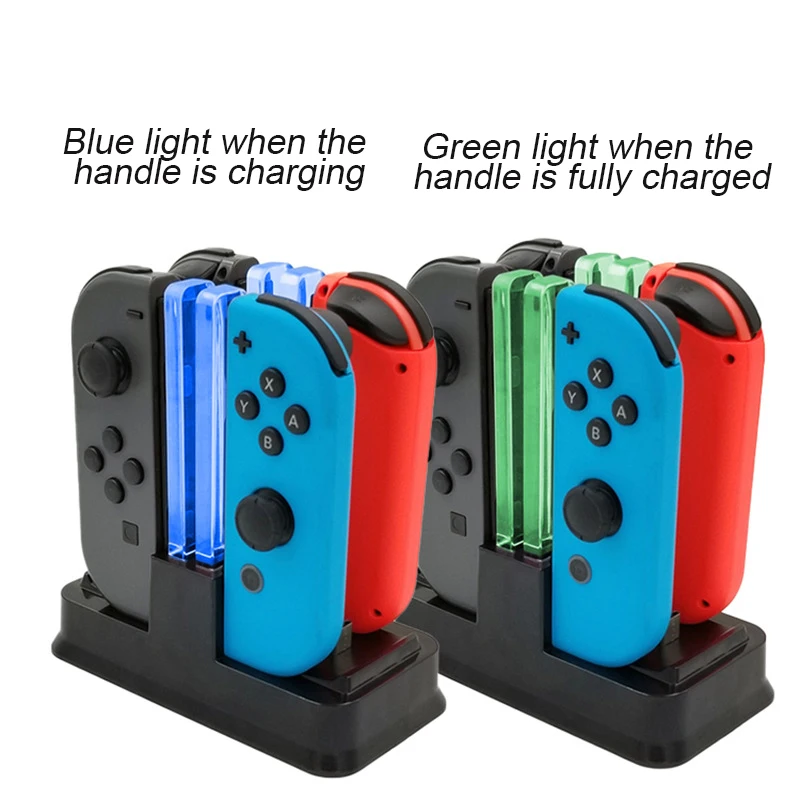 

Multi-function Charging Dock Station For Nintend Switch Controller LED Display Charger Stand For NS Switch Joy -con /Pro Gamepad