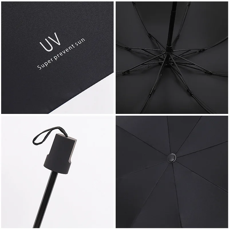 Интернет-взрыв Ультрафиолетовый черный резиновый солнцезащитный дождь и