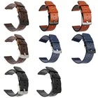Ремешок кожаный высокого качества для Samsung Galaxy Watch 3 41 мм 45 мм Active 2 20 мм, быстросъемный браслет для часов 18 мм 24 мм
