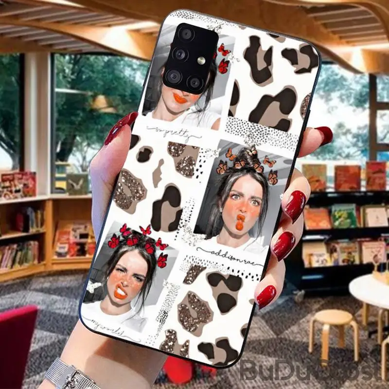 

Versaca American IC Addison Rae Phone Case For For Samsung Galaxy A10 A20 A30 A40 A50 70 A10S 20S A2 Core C8 A30S A50S A31