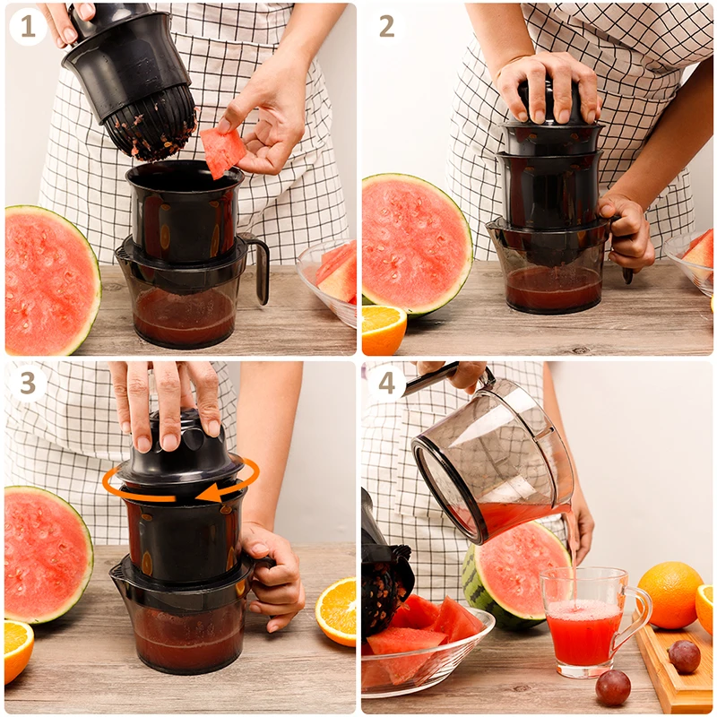 Ручная соковыжималка для цитрусовых ресторана и кухни фруктов с прессом