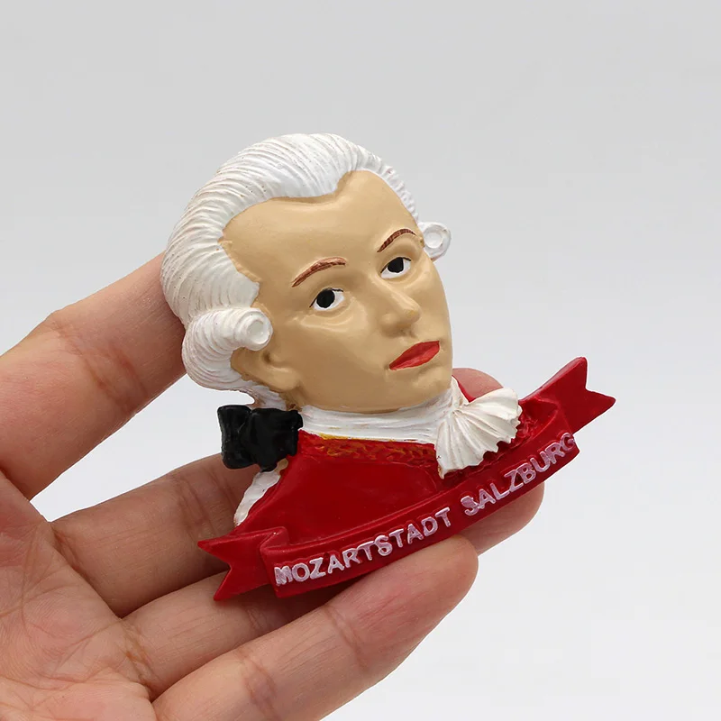 Европейский Американский туризм сувенир музыкант Моцарт битовен 3D твердый