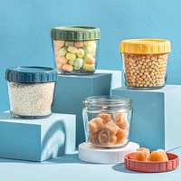 glass jar sealed canister food storage container household food stackable storage tank yogurt cup complementary food sub bottle