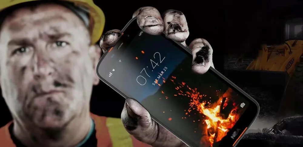 Hummer прочный смартфон IP68 Водонепроницаемый 4500 мАч android 9,0 MTK6739V 3 ГБ ОЗУ 16 Гб ПЗУ 5," HD ips NFC 13 МП 4G мобильный телефон