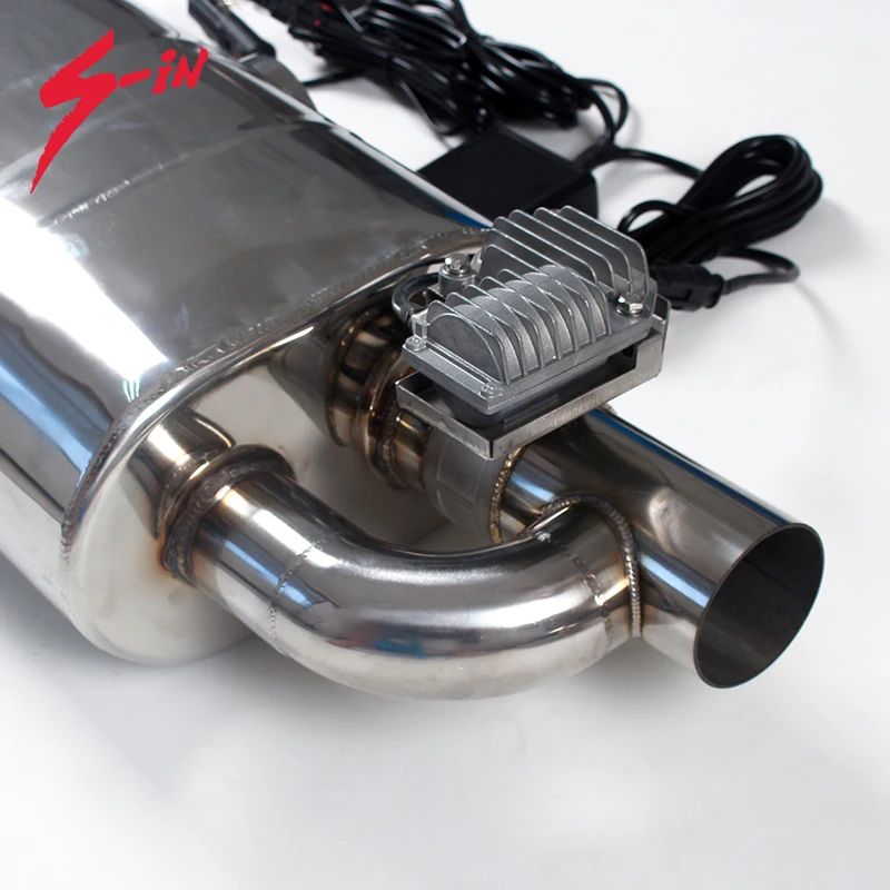 Глушитель с клапаном 76 мм электрический глушитель выходной S304 клапан вход до 63